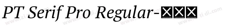 PT Serif Pro Regular字体转换